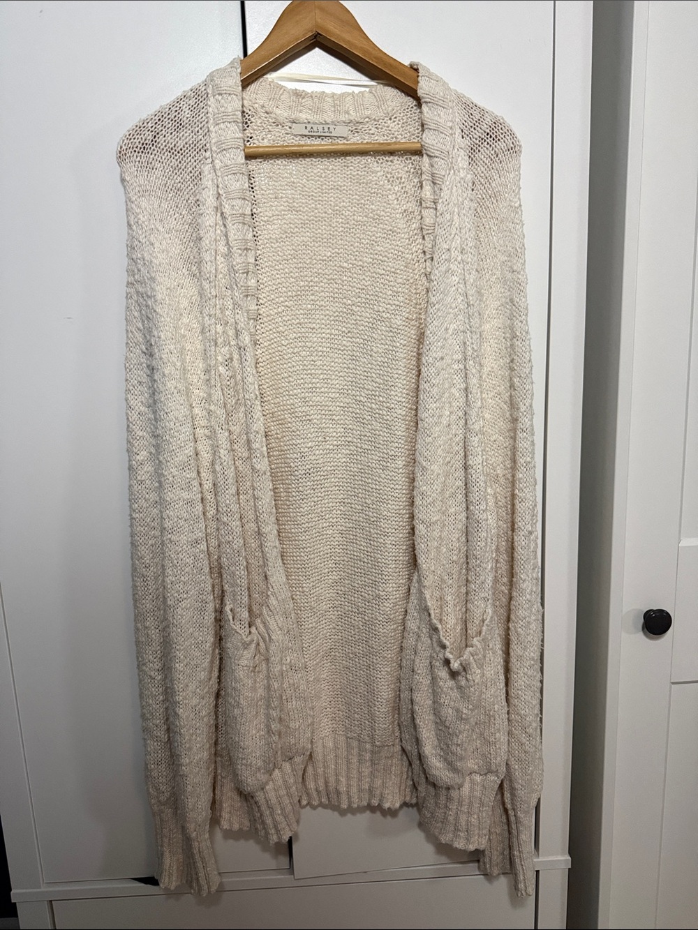 Open-Front Cream Knit Women's Cardigan - Lightweight Cozy Layer